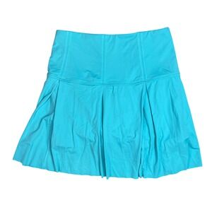BOSSI GIRL Ashby Skirt Turquoise Blue Pleated Athletic Tennis Golf Skort Medium